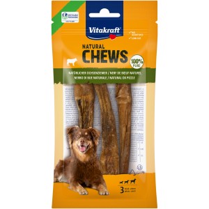 Vitakraft Natural Chews: Prírodné žuvacie kosti pre psov, 3 kusy v balení.