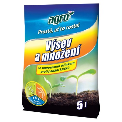 AGRO Substrát pre výsev a množenie 5 l