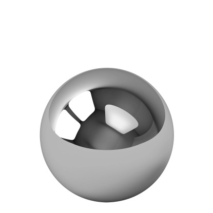 Mica Decorations Dekoračná nerezová lesklá gulička, strieborná, pr. 8 cm