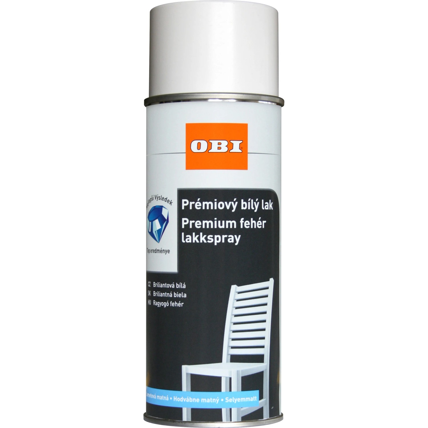 E-shop OBI Lak pololesklý biely 400 ml