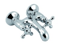 Vaňová batéria bez príslušenstva 100 mm Retro II chróm