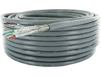 Schwaiger Sieťový kábel CAT 6a sieťový kábel S/FTP 25 m sivý