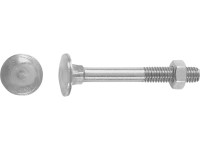 Vrátová skrutka M6 x 50 mm čiastočný závit oceľ A2, 50 ks + matica Vrátová skrutka M6 x 50 mm čiastočný závit oceľ A2, 50 ks + matica