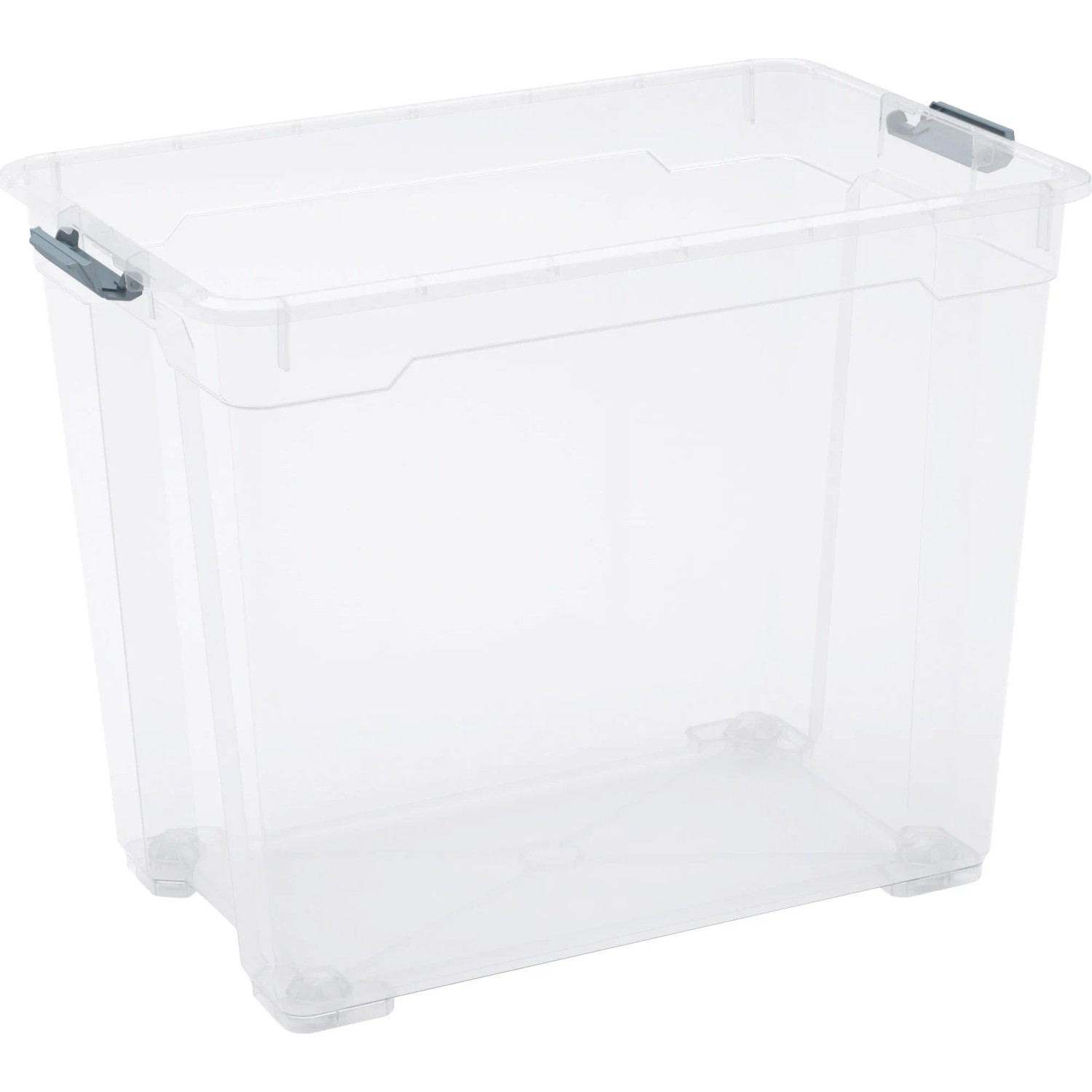 E-shop OBI Univerzálny úložný box Cadiz XXL s kolieskami, transparentný, 48,5 x 58 x 38