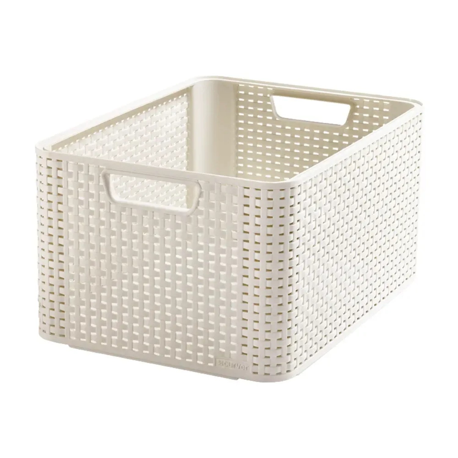 E-shop Box úložný Rattan Style2 M, krémový
