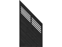 Prípojný prvok protipohľadového plota Nicea, antracitový, 180x90cm na 90 cm