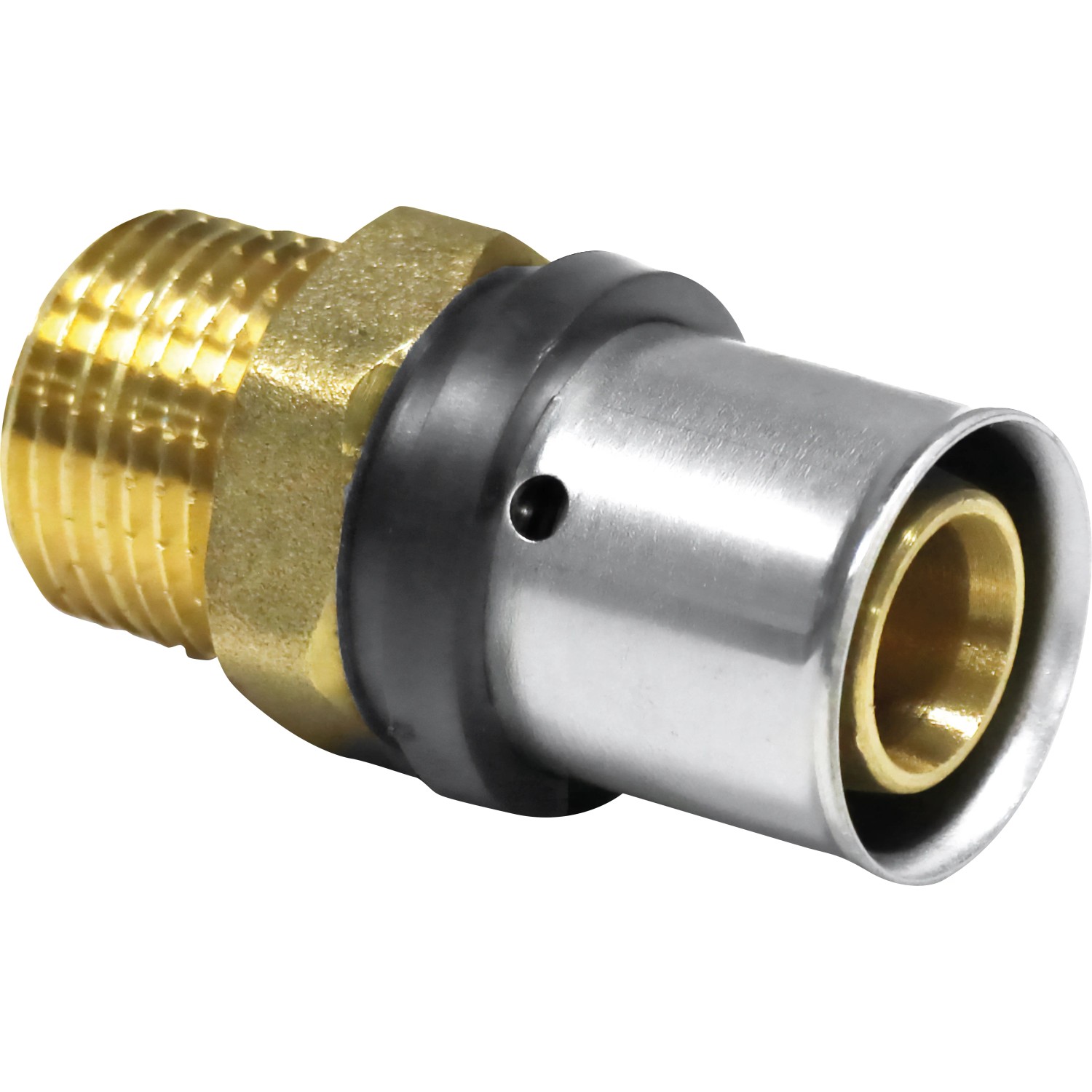 E-shop PIPETEC Lisovacia prechodka PFUA2605 medená, 26x3 - R 3/4