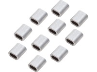 LUX Lanová lisovacia svorka, hliník, 10 ks, pr. 2 mm