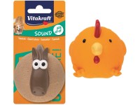 Vitakraft Hračka pre psov Hugo a Pedro pískacia, latex, 8 cm