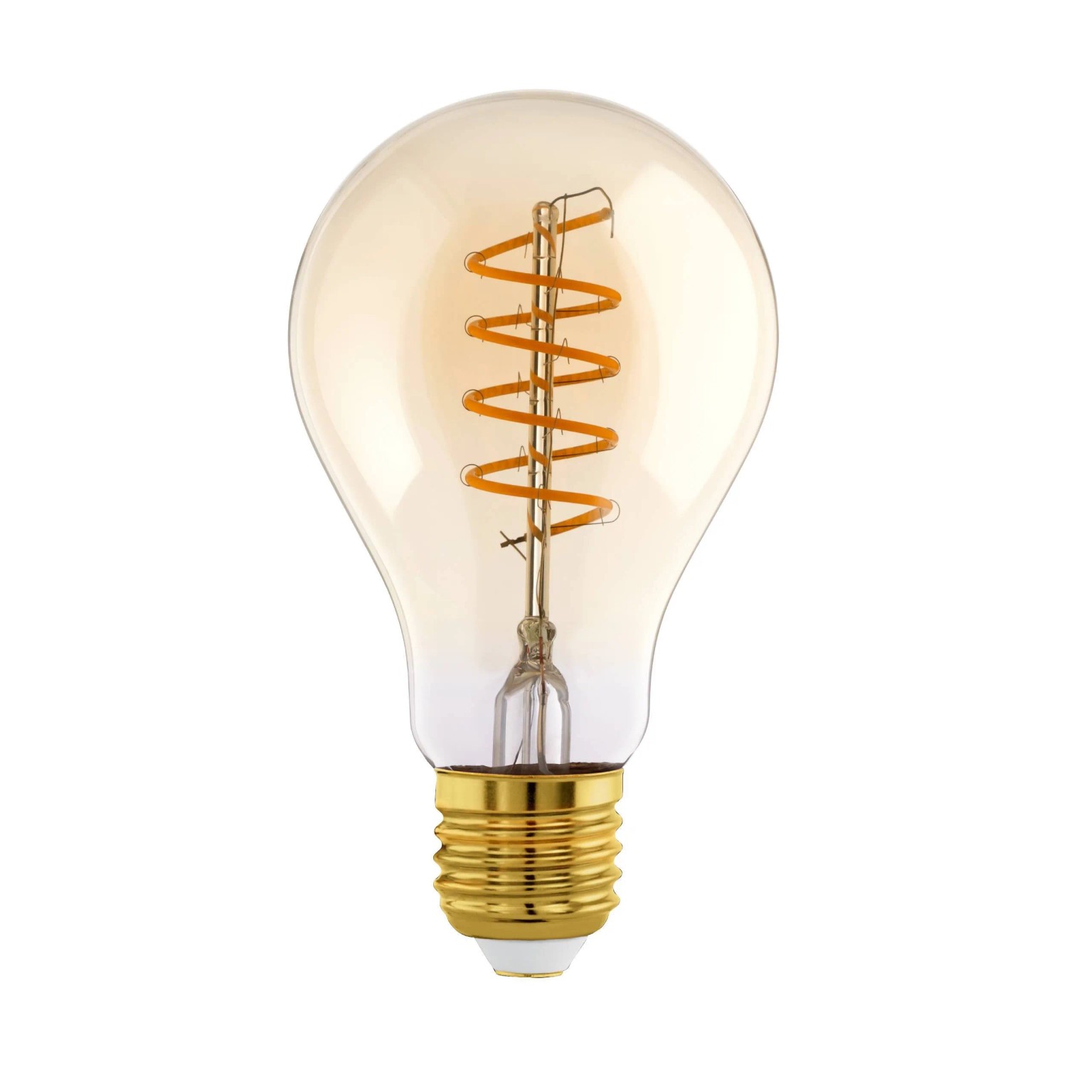 E-shop EGLO LED žiarovka E27 A75 4W 245lm 2200K pr. 75 x 130 mm, jantárová