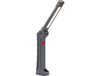 Nabíjacie pracovné LED svietidlo, skladacie, 300 lm, čierna/sivá