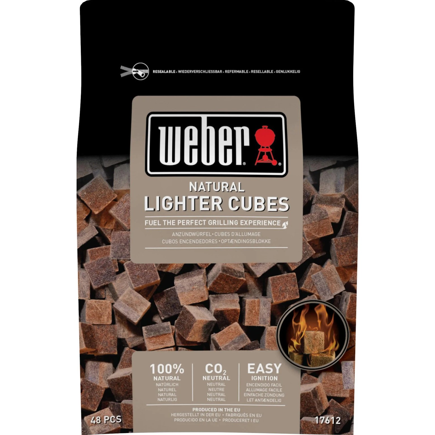 E-shop Weber Zapaľovacie kocky hnedé - ekologické