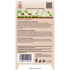 GardenSeed Premium Semienka Šalát Kráľ mája I.