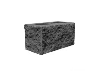 DITON Plotová tvárnica s fazetou C rohová čierna 38,5 x 19 x 19 cm