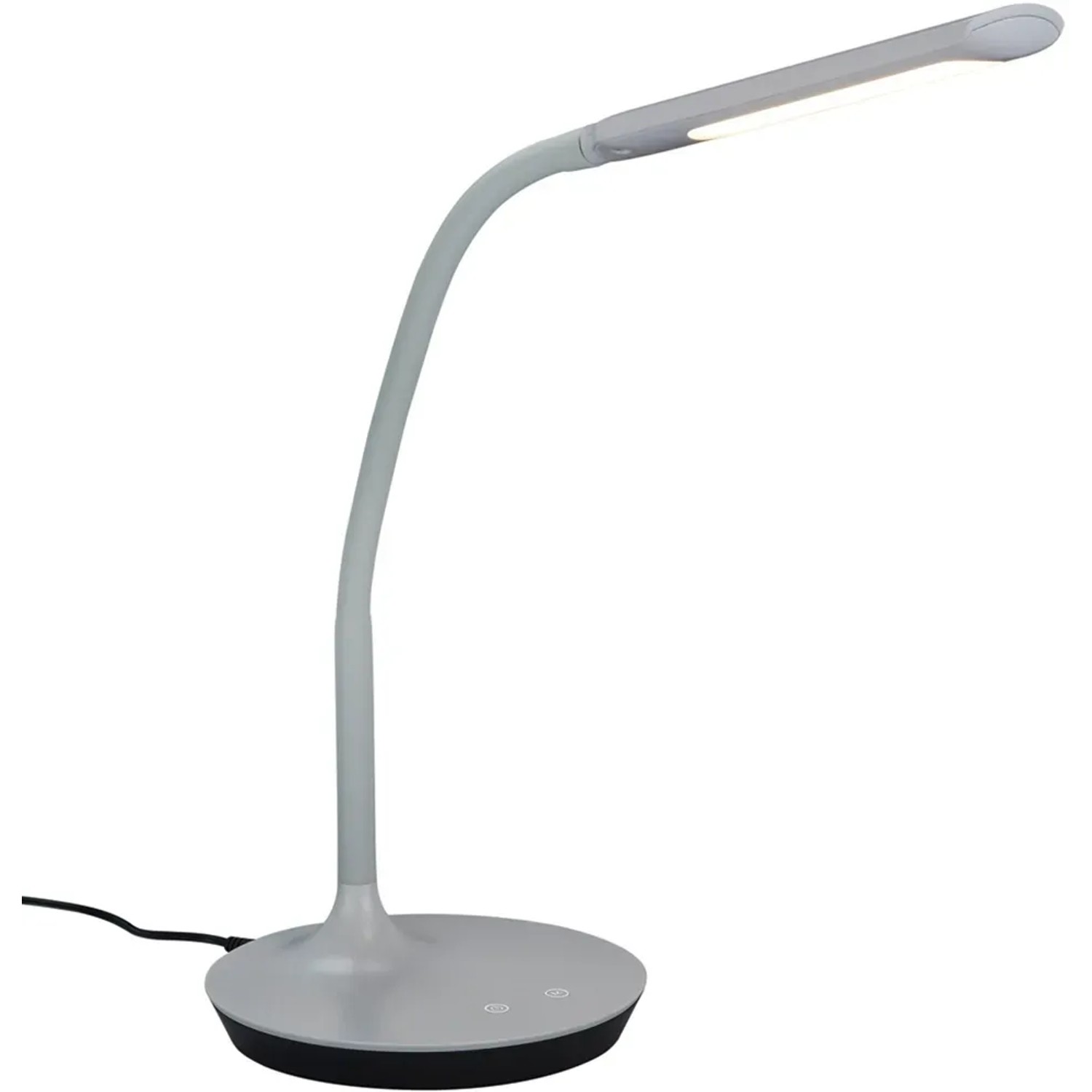 E-shop Trio LED dotyková stolová lampa Polo sivá