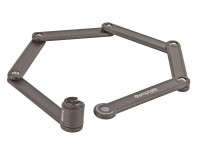 Prophete Skladací zámok, 2 kľúče, čierny, 85 cm