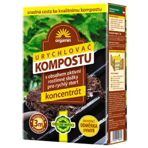 Balenie urýchľovača kompostu pre rýchlejší kompost, koncentrát.