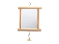 Bird Jewel Hračka zrkadlo s roľničkou 13 x 10 cm