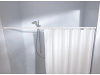 Kleine Wolke Nastaviteľná sprchová tyč biela, pr. 25 mm, 145-250 cm