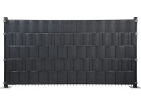 Floraworld Protipohľadové pásy z PVC imitácia dreva antracitové