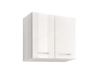 Black&White Style Horná skrinka Eco U60, lesklá biela, 57 x 60 x 30,6 cm