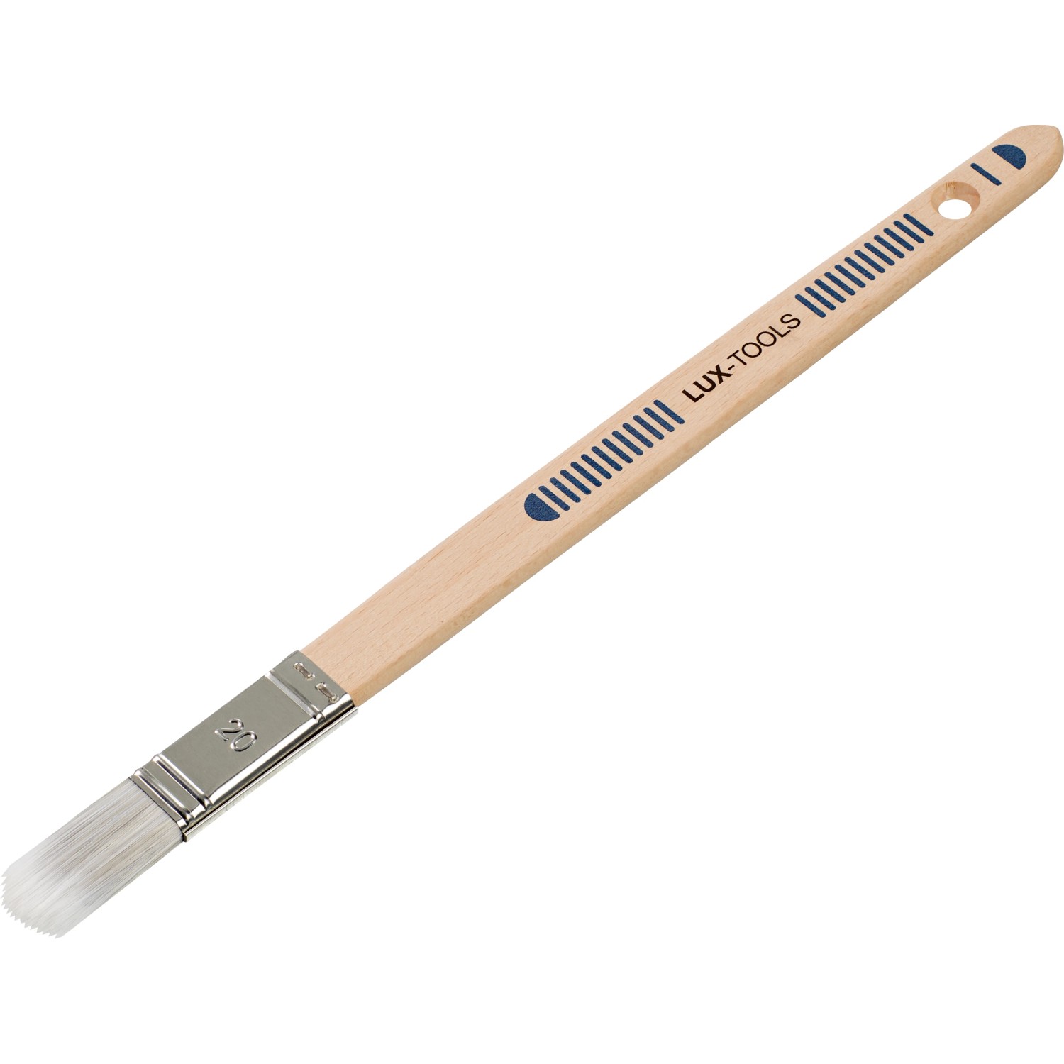 E-shop LUX-TOOLS Plochý štetec lakovací rovný, drevená rukoväť, 20 mm