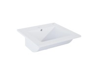 Roca Umývadlo Qubo biela vysoký lsek 1,5 x 41,5 x 41,5 cm