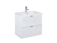 Roca Umývadlová skrinka Cheese 2.0 2x zásuvka biela lesklá 53 x 60 x 38,4 cm