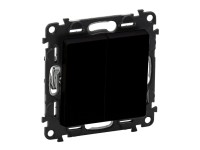 Legrand Sériový spínač č. 5 Valena Life, 10 AX - 250 V, čierna