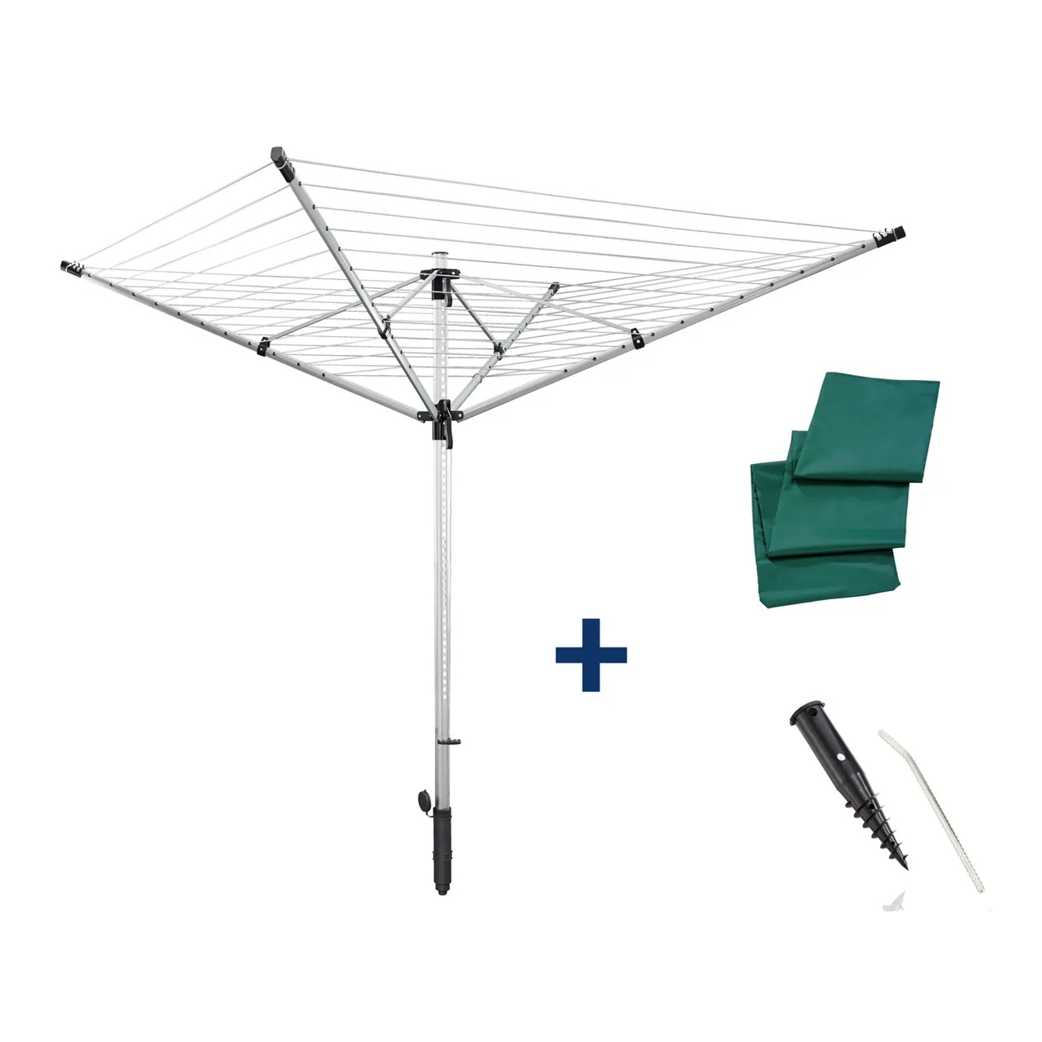 E-shop LEIFHEIT Vonkajší sušiak na bielizeň LinoLift 600 Quick Start, 192x192x85-180cm