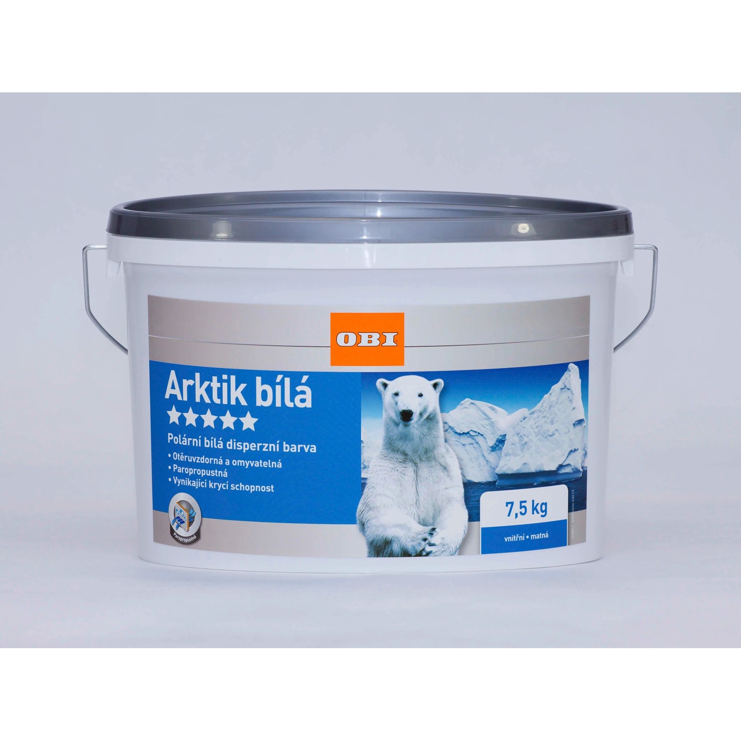 E-shop OBI Interiérová farba Arktik biela matná 7,5 kg
