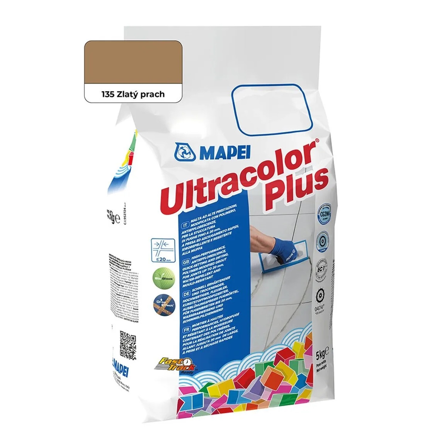 E-shop Mapei Škárovacia hmota Ultracolor Plus 5 kg, 135 zlatý prach