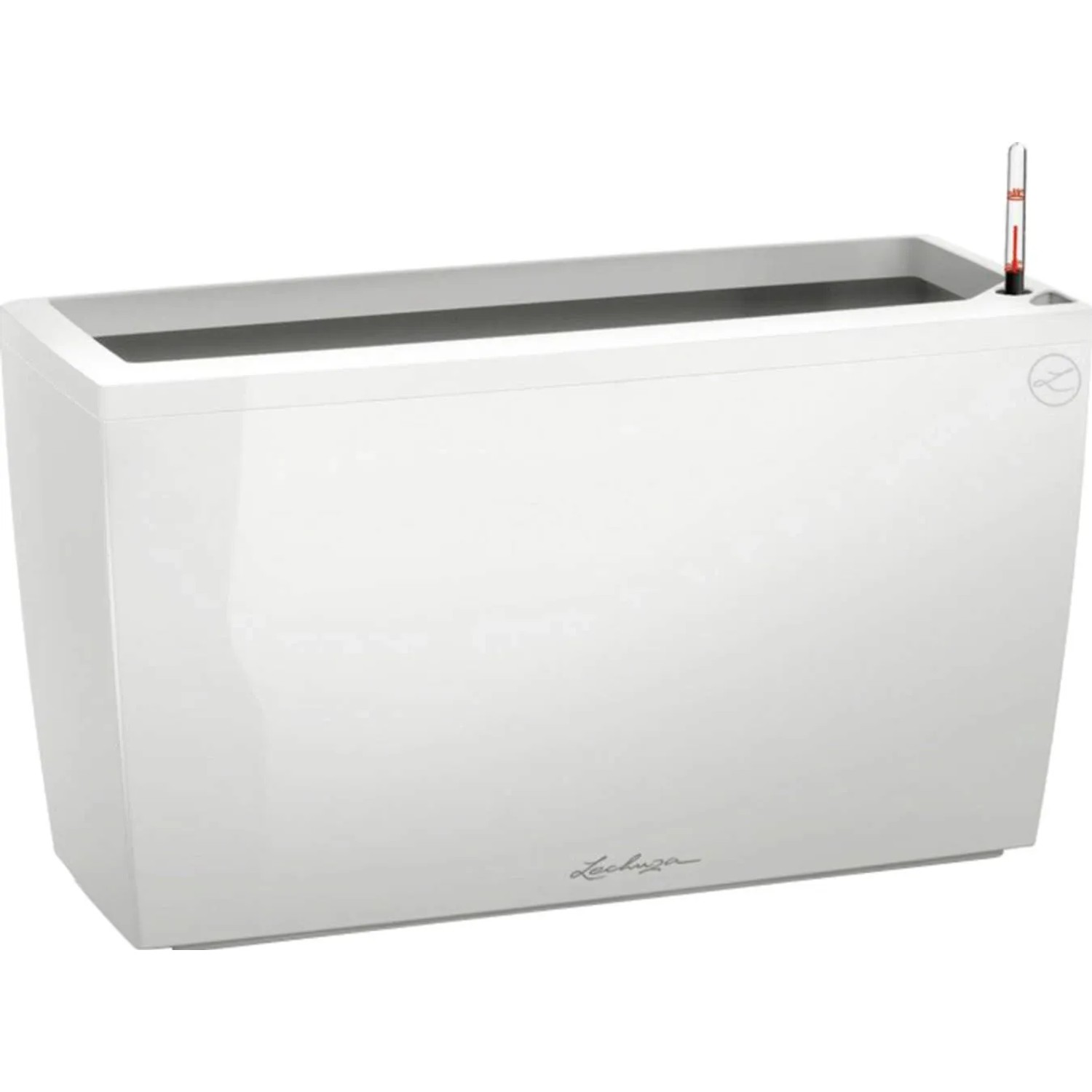 E-shop Lechuza Kvetináč Cararo Premium, biela vysoko lesklá, 75 x 30 x 43 cm