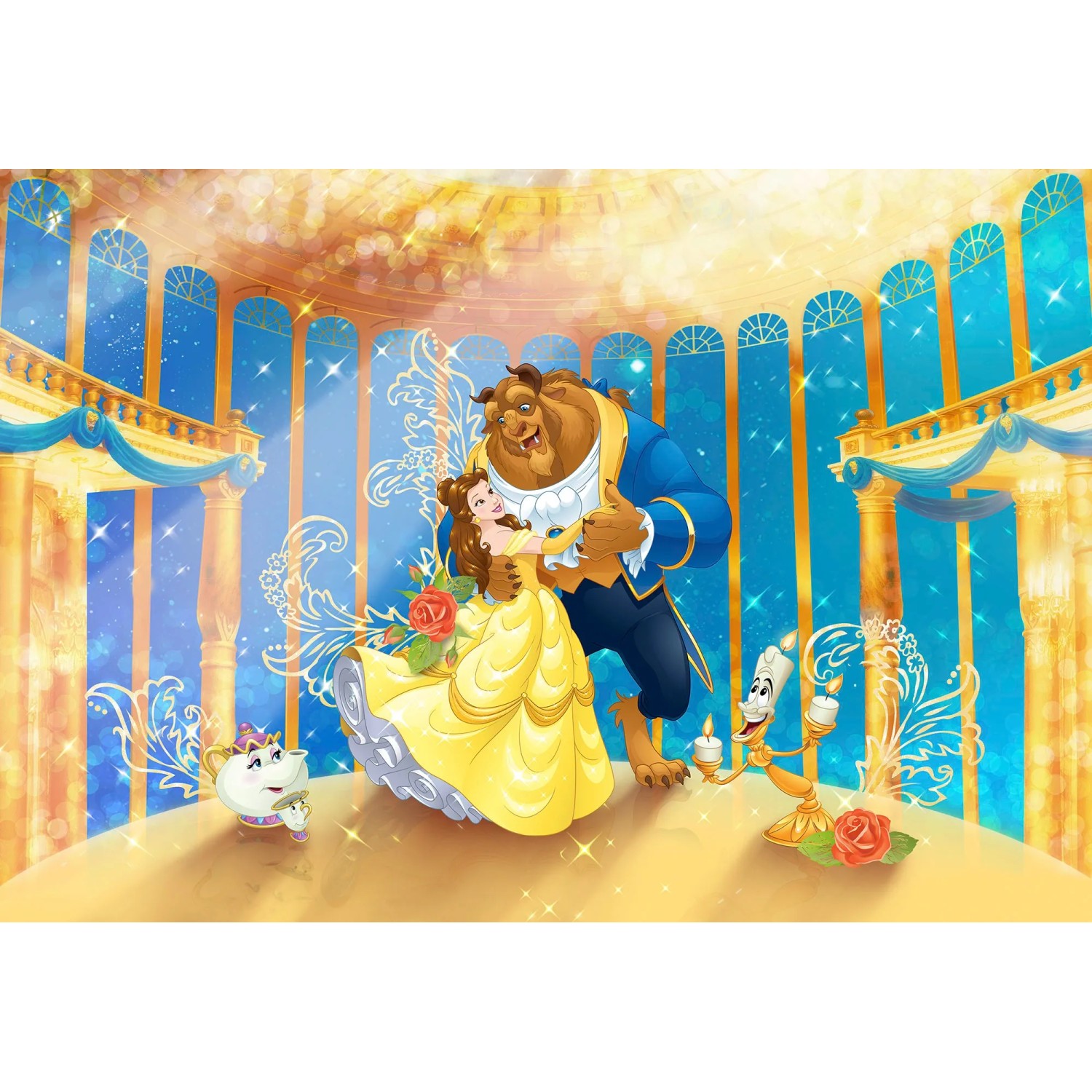 E-shop Komar Papierová fototapeta Beauty and the Beast, 368 x 254 cm