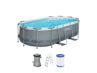 Bestway Bazén Steel Pro Max Frame Set (GS), sivá, 427 x 250 x 100 cm