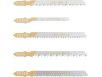 LUX-TOOLS Sada pílových listov do priamočiarej píly do dreva a plastu, 5-dielna