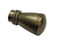 Gardinia Koncovka Chicago Siro bronz, 2 ks