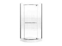 Roth Kompletný sprchový štvrťkruhový kút Ametyst s vaničkou 900 x 900 mm Roth Kompletný sprchový štvrťkruhový kút Ametyst s vaničkou 900 x 900 mm