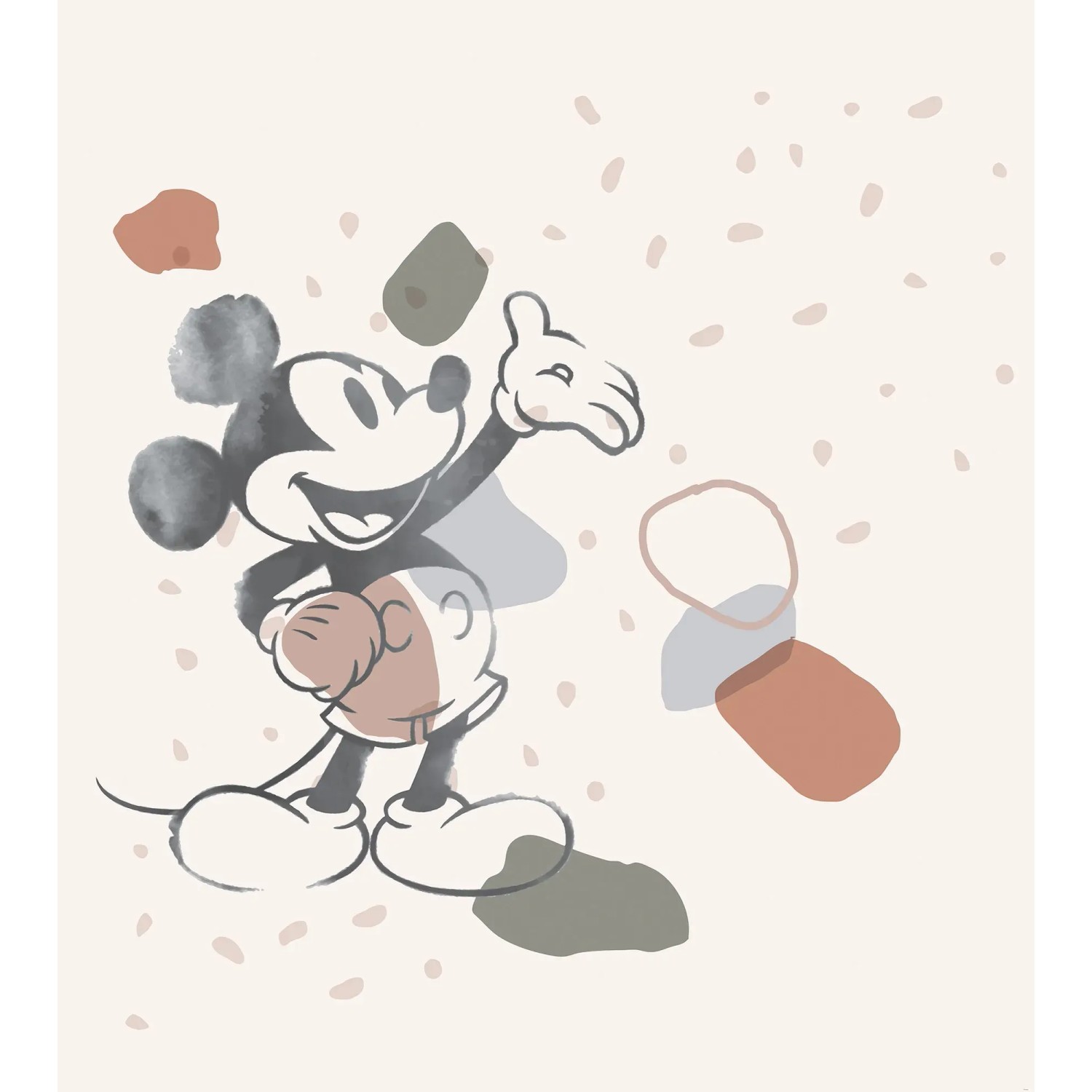 E-shop Komar Vliesová fototapeta Mickey Organic Shapes 250 x 280 cm