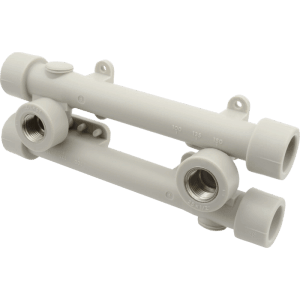 FV-Plast Komplet PPR s kovovým závitom nástenný 2x, 20 mm x 1/2"