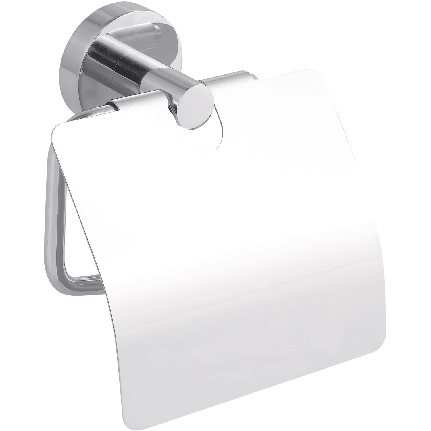E-shop tesa Držiak toaletného papiera s krytom Smooz, chróm, 130 x 145 x 54 mm