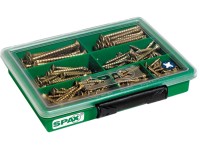 Spax Súprava skrutiek so zápustnou hlavou PZ v 7 rozmeroch, Yellox, 245dielna