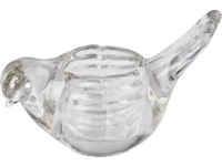 Emocio Svietnik na čajovú sviečku, číry vtáčik, 115 x 66 x 87 mm