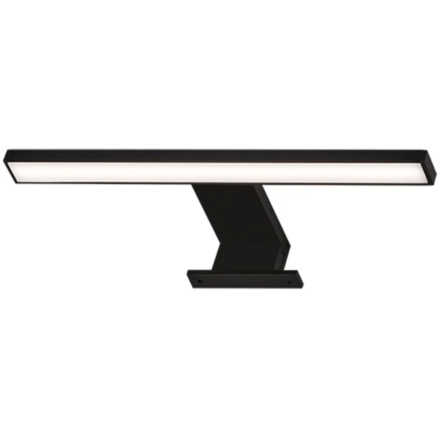 E-shop BRILO Zrkadlové LED svietidlo Dun, 5 W, čierne, 3,6 x 30 x 10,3 cm