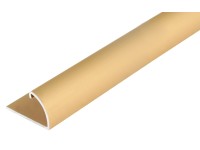 GAH Alberts Koncový profil, eloxovaný hliník, zlatá, 13,5 x 24,5 x 1000 mm