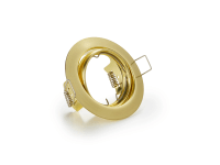 Trio Vstavané svietidlo Jura 1 x GU10, matná mosadz pr. 80 mm