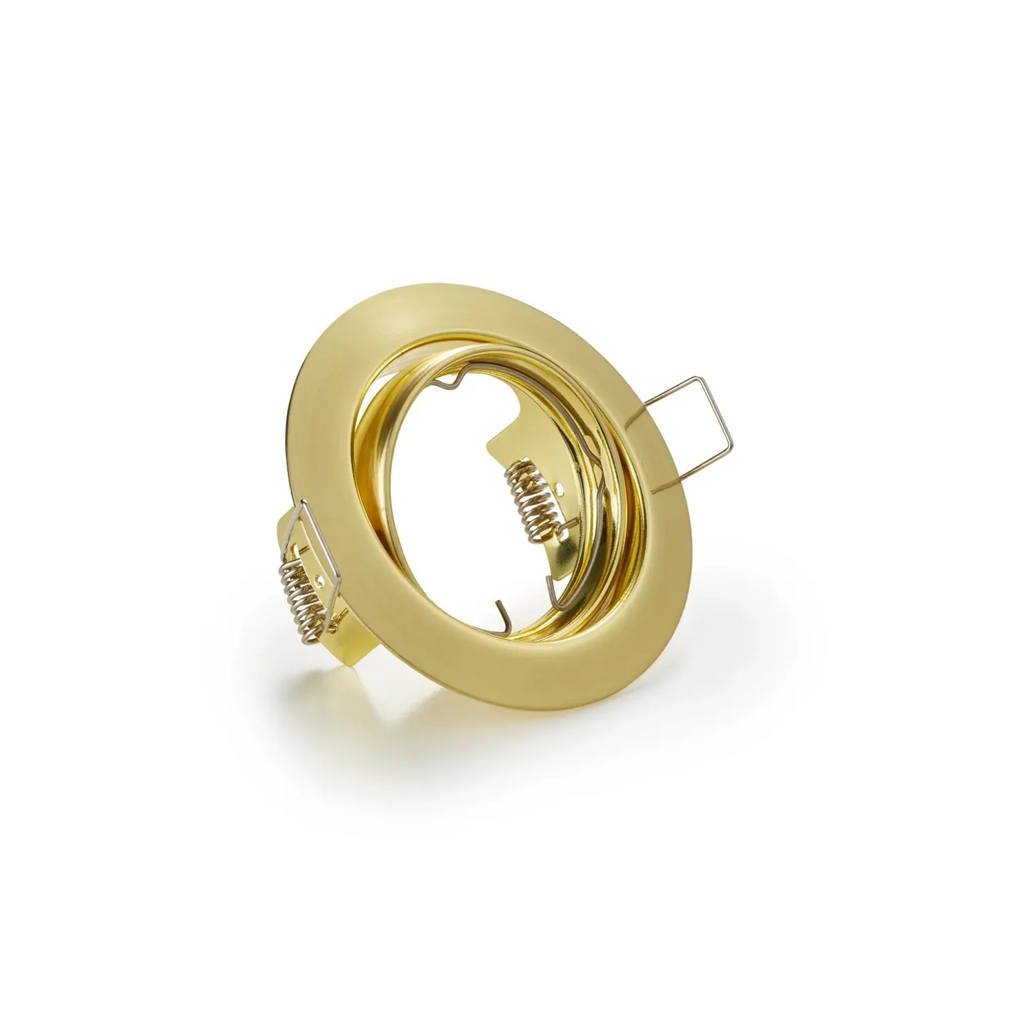 E-shop Trio Vstavané svietidlo Jura 1 x GU10, matná mosadz pr. 80 mm