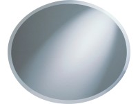 Fazetové zrkadlo Nora, strieborné, 50 x 40 cm