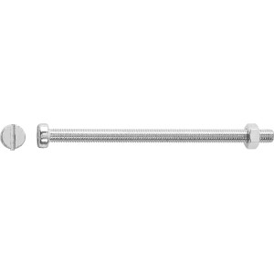 Závitová skrutka s valcovou hlavou PZ bielo pozinkovaná M6 x 60 mm, 6 ks+matica