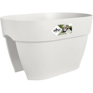 Elho Vibia Campana kvetinový mostík, 39 cm, hodvábne biela. Závesný kvetináč na balkónové zábradlie.
